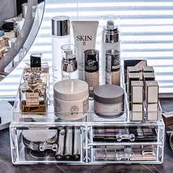 Acrylic Storage Box Desktop Drawer-Type Large Dressing Table Makeup Box Transparent Cosmetics Storage Box