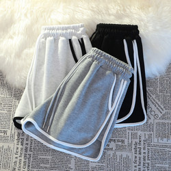 Korean Style Gray Shorts Casual Sports Shorts Women's Summer Thin Home Sleep Shorts Can Be Worn Outside Three-Quarter Pants Hot Pants Trendy