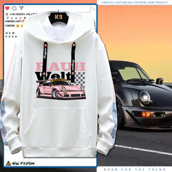 Porsche Rwb Modified Car Enthusiasts' Merchandise for Men and Women, 911 Loose-Fitting Versatile Hoodie Ln