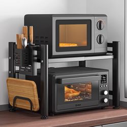 Kitchen Microwave Oven Shelf Storage Rack Multi-Functional Household Countertop Oven-Specific Retractable Multi-Layer Storage Bracket