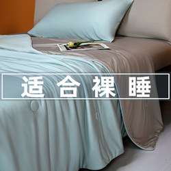 Class a Cooling Summer Air-Conditioning Quilt, Ice Silk Summer Cooling Quilt, Single Quilt Core, Double Thin Quilt, Summer Cooling Quilt, Machine Washable 1