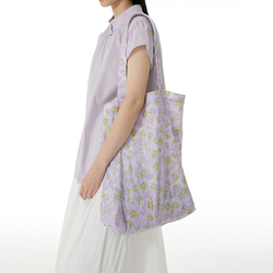 Omont Egg Tart Floral One-shoulder Canvas Bag For Women Summer 2023 New Design Large-capacity Handbag
