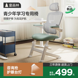 Special Study Chair for Teenagers, Home Desk, Middle School Student Chair, Waist-Protecting Seat, Ergonomic Chair for Junior and Senior High School Students