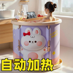 Foldable Bath Tub for Adults, Home-Use Bathtub, Automatic Heating, Steam Bath, Winter