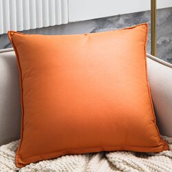 American-Style Tech Fabric Pillow, Thick Solid Color Sofa Cushion Cover, Large Living Room Pillow, Headboard Backrest Pillow Cover, Car Use