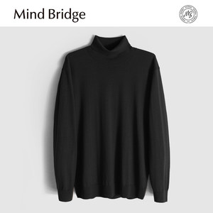 
MindBridge 100% wool/15.78m/Autumn and winter classic turtleneck thermal inner sweater MA6B