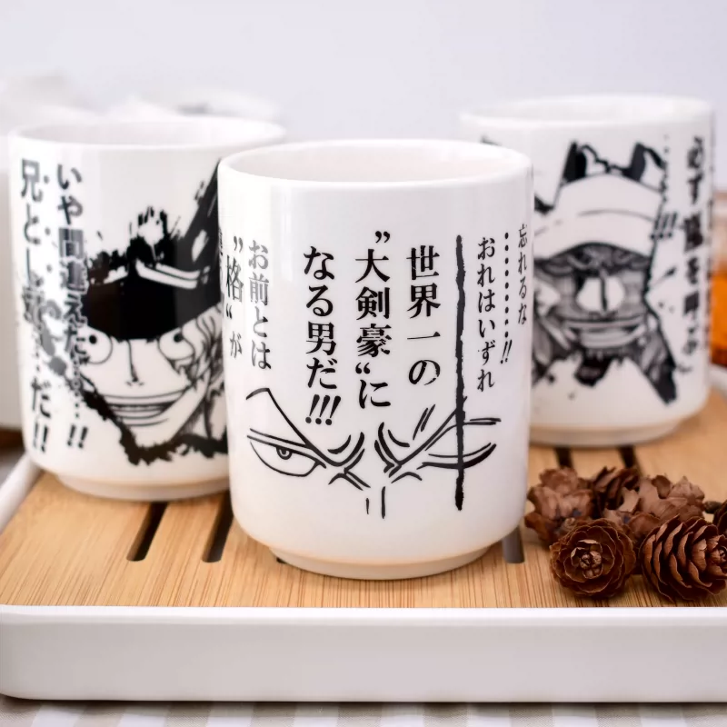 鼠繪動漫海賊航海王索隆紳寶羅名言杯陶瓷杯馬克