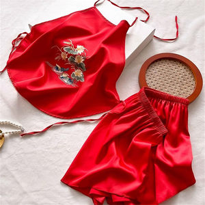 
Bellyband female adult ancient sexy suspender one-piece anti-cold protection belly halter backless pajamas summer ice silk