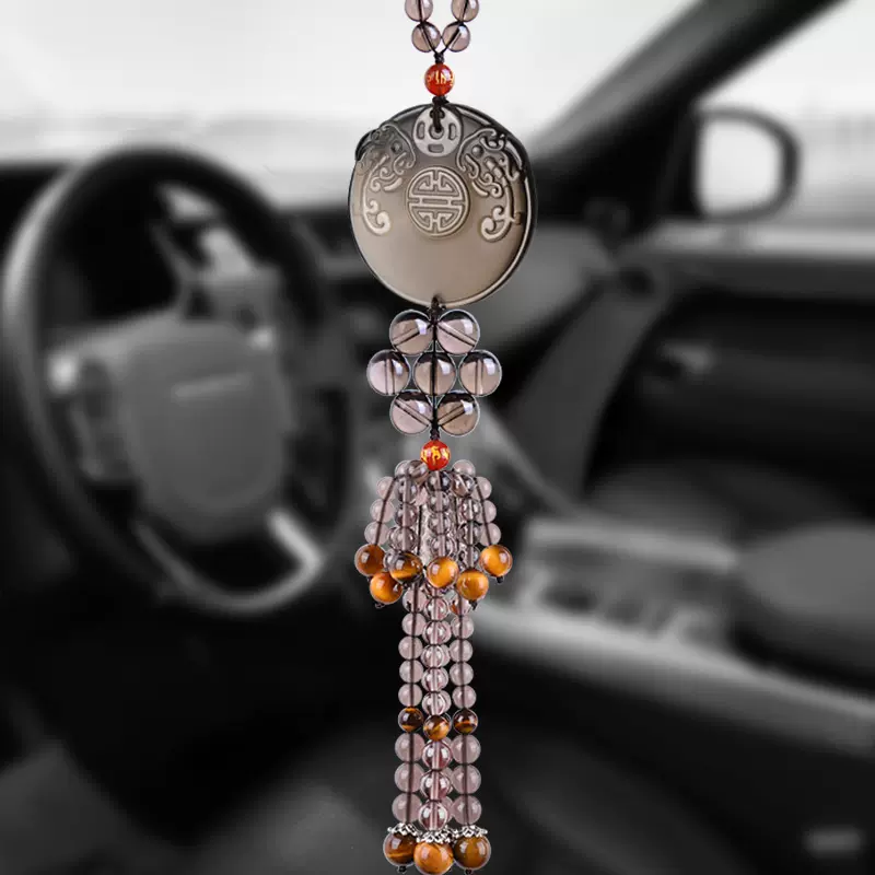 汽车挂件男高级女平安福保车载车内后视镜吊饰