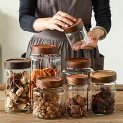 High borosilicate food grade kitchen storage jar