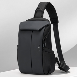 L&M Men's Crossbody Bag Trendy Versatile Messenger Bag Waterproof Chest Bag Shoulder Bag Motorcycle Bag Cycling Bag Crossbody Bag