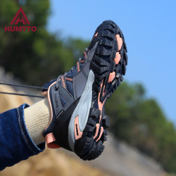 Haitu Outdoor Hiking Shoes for Women, Water-Repellent, Non-Slip, Wear-Resistant, Cushioning, Breathable, Lightweight Sports Hiking Shoes for Women