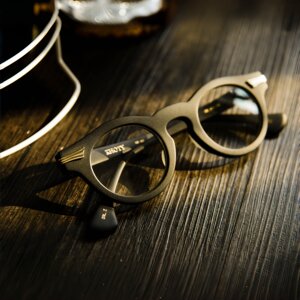 
Japanese handmade 8mm plate trendy glasses for men KHOTY round retro literary and artistic protection against blue light myopia frame for women