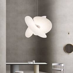 Nordic Creative High-Ceiling Living Room Chandelier Designer Dining Room Chandelier Loft Homestay Duplex Staircase Silk Lighting Fixtures