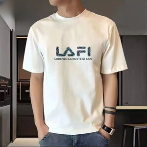 
2026 new men's short-sleeved T-shirt trendy loose round neck long-sleeved clothes bottoming shirt cotton T half-sleeved top trendy