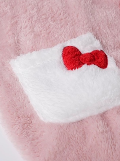 Accappatoio Hello Kitty Donna - Pile Bianco Con Cappuccio, Dettagli Rosa, Licenza Ufficiale, Taglia Unica Comoda