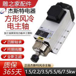 Square Air-Cooled Spindle Flange Plate for Woodworking Milling Power Head, Universal Motor for Edge Banding Machine