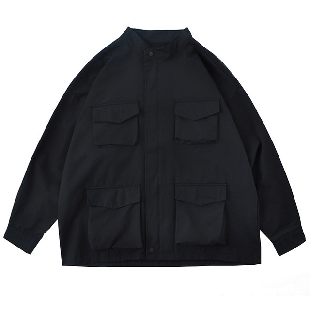 Retro functional twill work jacket for men in spring and autumn with ...