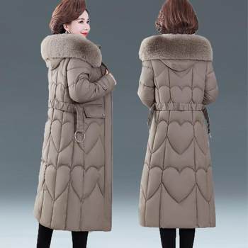 Windproof cuff cotton jacket for middle-aged and elderly mothers wearing cotton clothes
