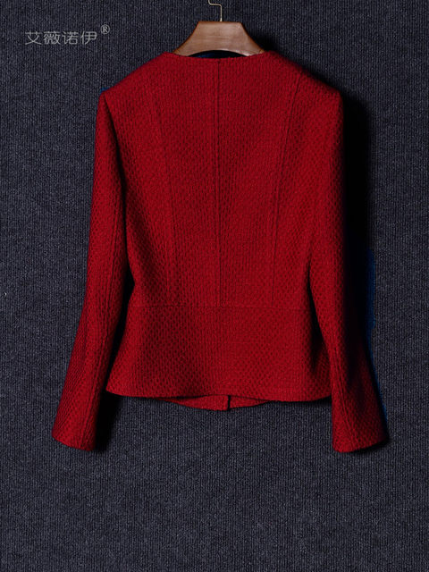 2025 Qiandongge wool small fragrant coat haute couture new  spring women's clothing short, tweed spring and autumn top