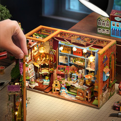 Smart Fun House Fairy Tale Kingdom Treasures House DIY Miniature House Handmade Art Assembly Mini Villa Dollhouse Model
