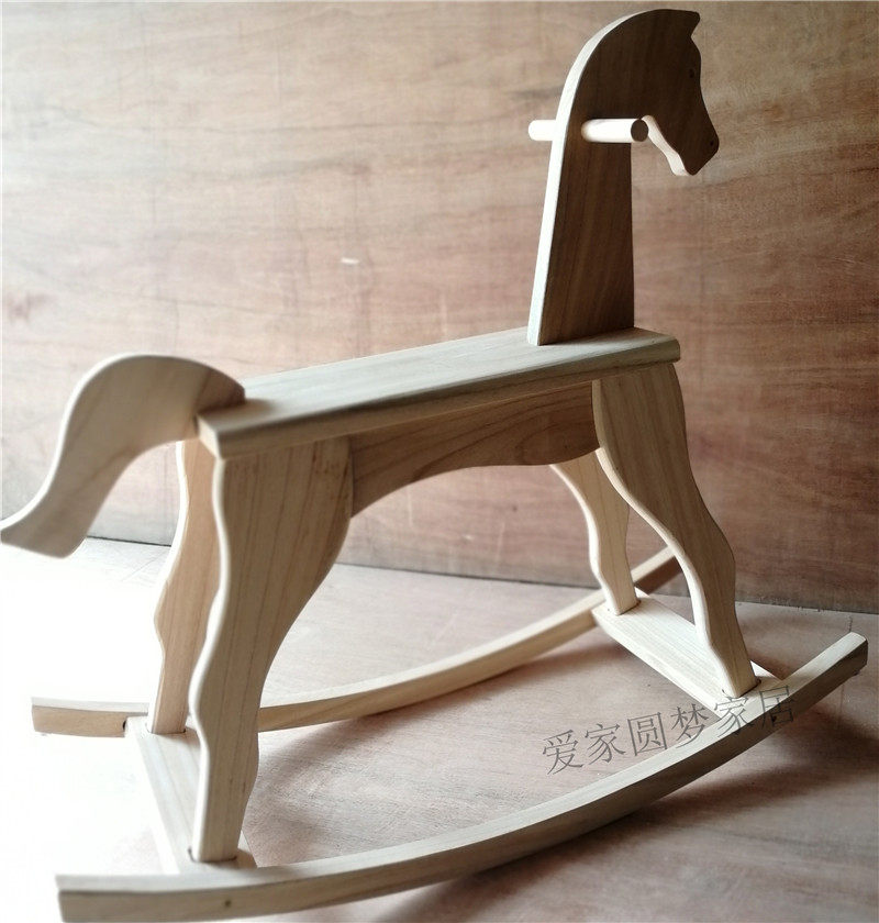 大人用ロッキングホース - 無垢材、136kgまで対応