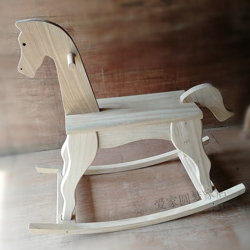 大人用ロッキングホース - 無垢材、136kgまで対応