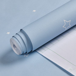 Wallpaper for Dormitory, College Student Dormitory, Japanese-Style Bedroom, Ins-Style, Dreamy Starry Sky Wallpaper, Self-Adhesive, Waterproof, Washable