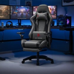 E-Sports Chair, Ergonomic Chair, Gaming Chair, Men's E-Sports Desk Chair, Home Computer Chair, Comfortable for Long Periods of Sitting, Can Recline to 180 Degrees