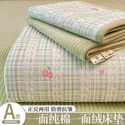 Arctic Velvet Thickened Pure Cotton Milk Velvet Double-Sided Non-Slip Quilted Mattress Student Bed Protector Mattress Pad