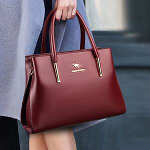 
Quinoa kangaroo genuine leather women's bag 2026 new trendy fashion wedding mother bag single shoulder portable middle-aged women's bag