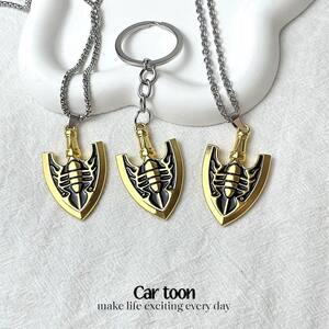 
JOJO's Bizarre Adventure Insect Arrow Pendant Pendant Stand-in Arrow Gold Necklace School Bag Fan Keychain Millet Peripheral