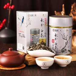 China Tea Haidi Tea Flagship Store Silver Needle Pekoe White Tea Loose Tea 100g/can White Tea Gift Box