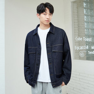 
gxgjeans men's spring and autumn jacket men's trendy lapel loose casual handsome denim jacket 11D1210150C