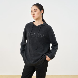 
OTT knitted sweatshirt loose casual pullover top