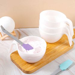 Mixing Bowl for Cake Cream Decoration, Bean Paste Frosting Mixing Basin, Large Handle Bowl, Curved Silicone Spatula, Baking Tools