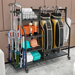 Sports and Fitness Equipment Storage Rack, Home Basketball Rack, Kettlebell Dumbbell Rack, Foam Roller, Yoga Mat Storage Rack with Wheels