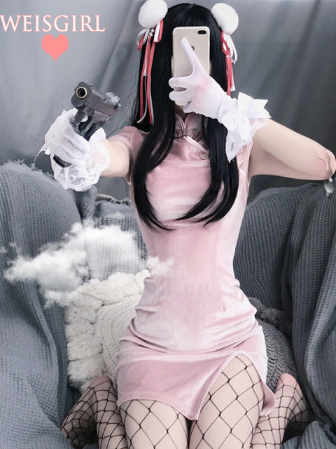Weisgirl Diablo Girl Sexy Night Store Installation China Retro Wind Bags Glble Cheongsam Uniform Tempting Set
