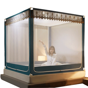 
Anti-fall mosquito net household new 2025 yurt bedroom without installation baby and child protective bed fence children's pattern tent