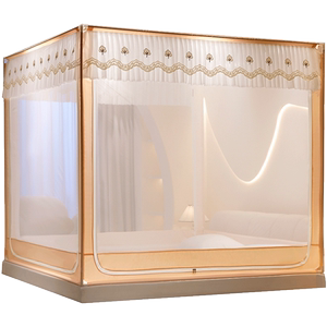 
2025 new home mosquito net bedroom to prevent bed loss high-end yurt without installing children's baby's anti-fall fence