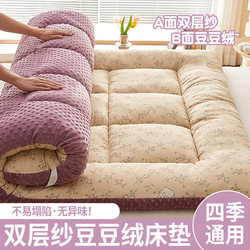 Milk Velvet Mattress for Home Bedroom, Soft Mattress Pad, Bedding, Base Layer, Single-Person Mattress for Student Dormitory