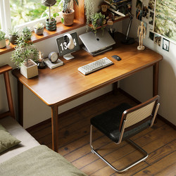 Sanmeng Solid Wood Desk Home Office Study Desk Adult Small Apartment Bedroom Calligraphy Table Computer Desk Dining Table