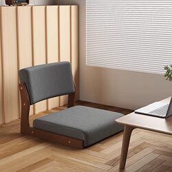 Sanmeng Solid Wood Bay Window Chair Bedroom Tatami Balcony Single Chair Bean Bag Bed Back Chair Leisure Chair