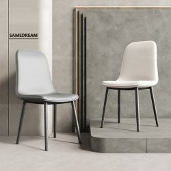 Sanmeng Home Dining Chair, Light Luxury Iron Art Backrest Chair, Simple Meeting Desk Chair, Dining Room Table Chair, Dressing Stool