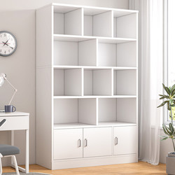 Simple Bookshelf, Floor-Standing, Wall-Mounted, Living Room Storage Rack, Layered Storage Rack, Storage Cabinet, Integrated Simple Home Bookcase