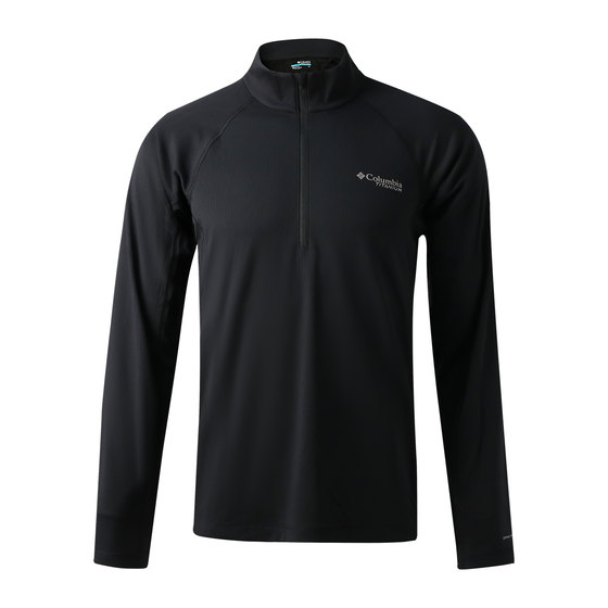 
Colombian quick-drying clothing men's 26 new outdoor elastic half-zip sports long-sleeved T-shirt bottoming shirt AE5737