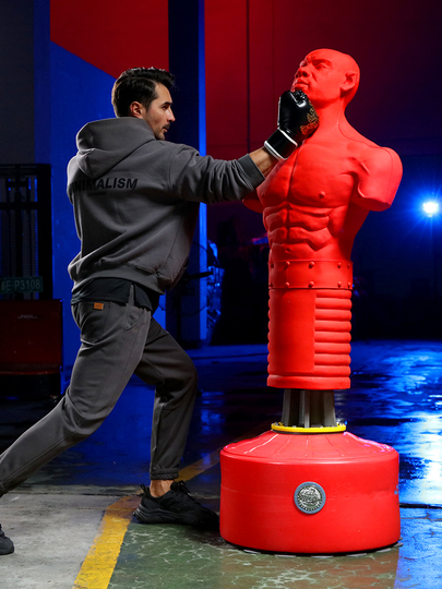 Sac De Frappe Autoportant Pour Adultes - Sac De Boxe Réglable Avec Support 175 Cm Pour Fitness Et Entraînement