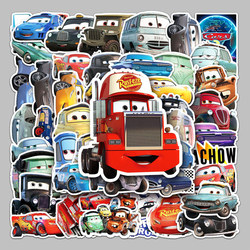 50 Pieces of Cars-Themed Luggage Graffiti Stickers, Skateboard, Tablet, Mobile Phone, Planner Waterproof Stickers