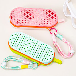 
Silicone swimming goggles box portable anti-fall breathable swimming professional protection glasses box large frame glasses sunglasses swimming goggles storage box