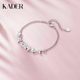 Catiro Shining Butterfly Dance Bracelet for Girls 925 Silver Light Luxury Niche Butterfly Design Birthday Gift for Girlfriend